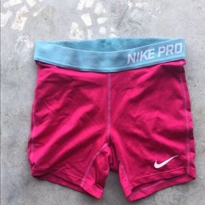YXL Nike Pro Shorts